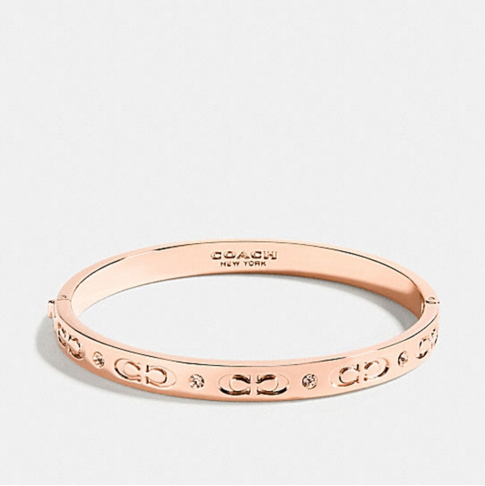 Coach Bangle Bracelet/ROSE GOLD